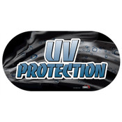 Oval UV protection sign